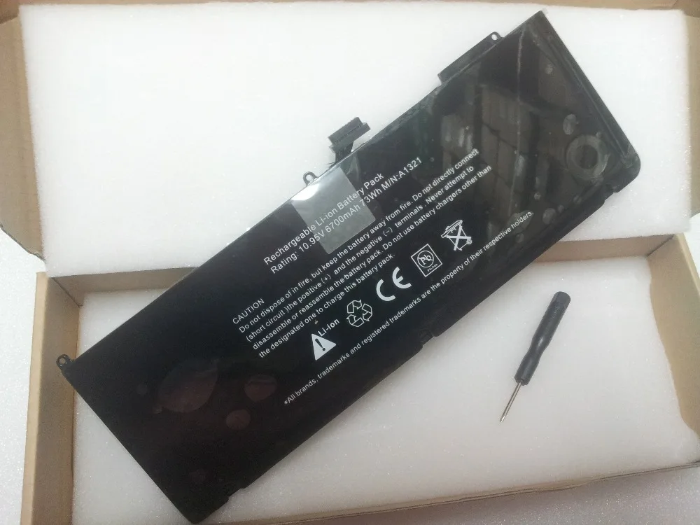 Аккумулятор A1321 для Apple Macbook Pro 15 дюймов A1286 2009 Версия 020 6766 B бесплатная доставка|a1321