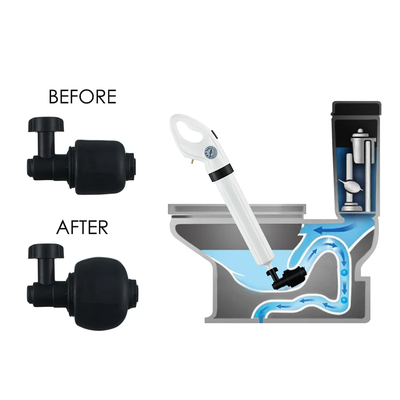 DARIS высокое давление вантуз Air Drain Blaster насос очиститель поршень для туалетов