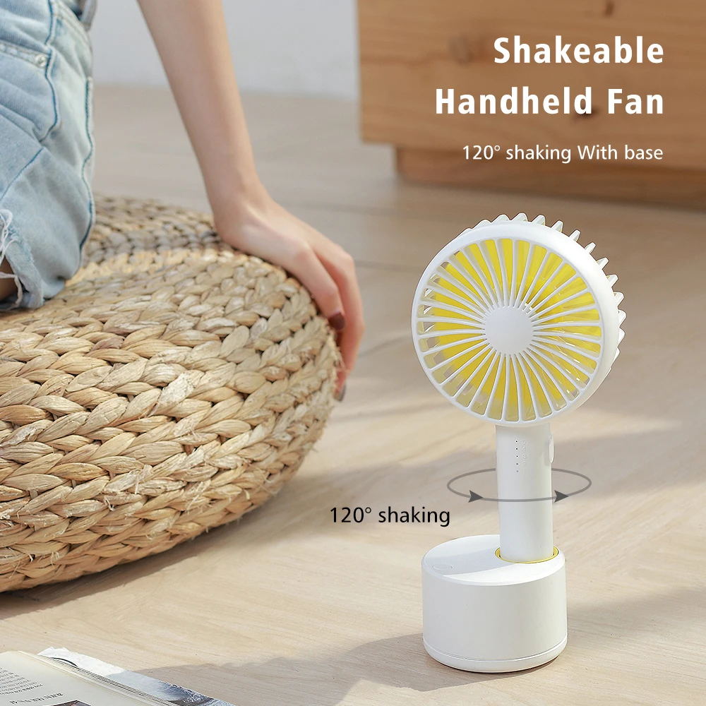 Oatsbasf мини USB вентилятор перезаряжаемый ручной shakeable головной убор студенческое