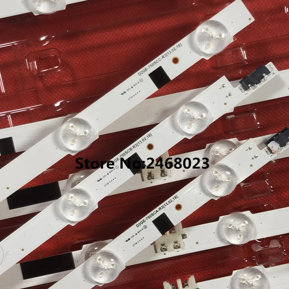 Светодиодный полосы для Samsung 75 &quotТВ 2013SVS75F D2GE-750SCA-R3 D2GE-750SCB-R3 D2GE-750SCC-R3 UA75F6400 UE75F6300