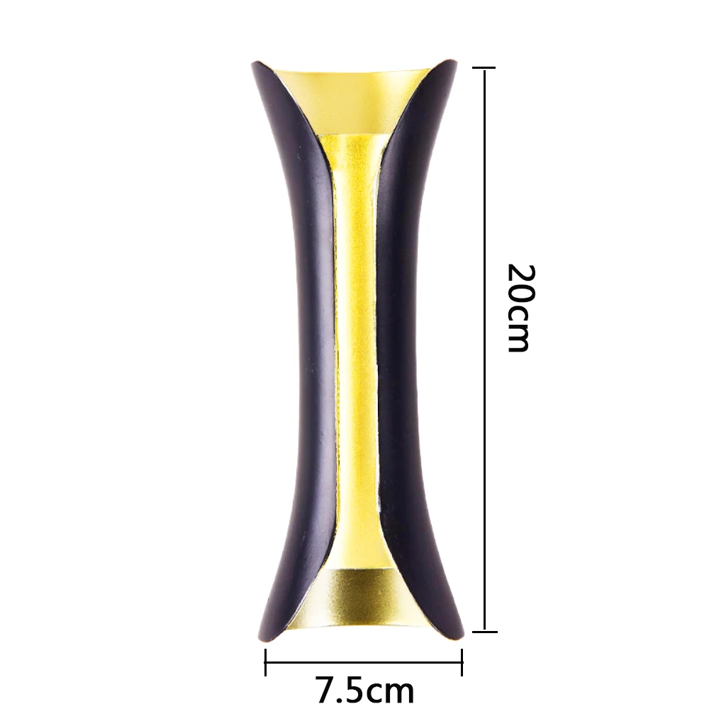 black golden big Современный настенный светильник IP65, уличный, закрытый, водонепроницаемый, 12 Вт, 24 Вт, светодиодный, настенный светильник, для гостиной, прохода, парка, пейзаж, садовый светильник - Цвет абажура: black golden big
