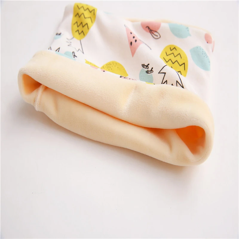2019 New Winter Cotton Baby Scarf Cartoon Sheep Pattern for Boys Girls Newborn Children Kids Collars Plus Velvet Neckerchief | Детская
