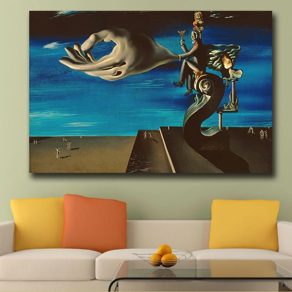 

Abstract art Salvador Dali Surrealists remorse Canvas Painting For Living Room Home Decor Oil Painting On Canvas Wall Painting
