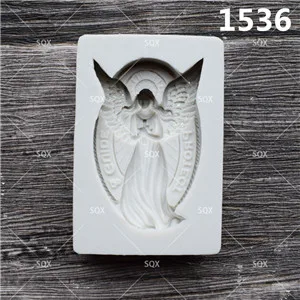 Love Angel силиконовая форма, инструмент для украшения торта, форма для шоколада, форма для помадки 1534-37 - Цвет: 1536
