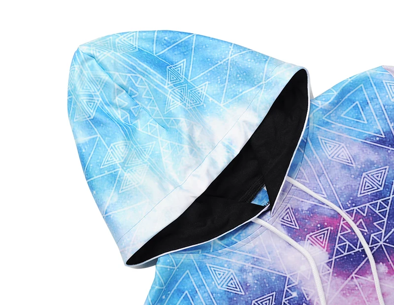 Sunboat Новый 3D печатных геометрический звёздное небо Толстовки Для мужчин женщин