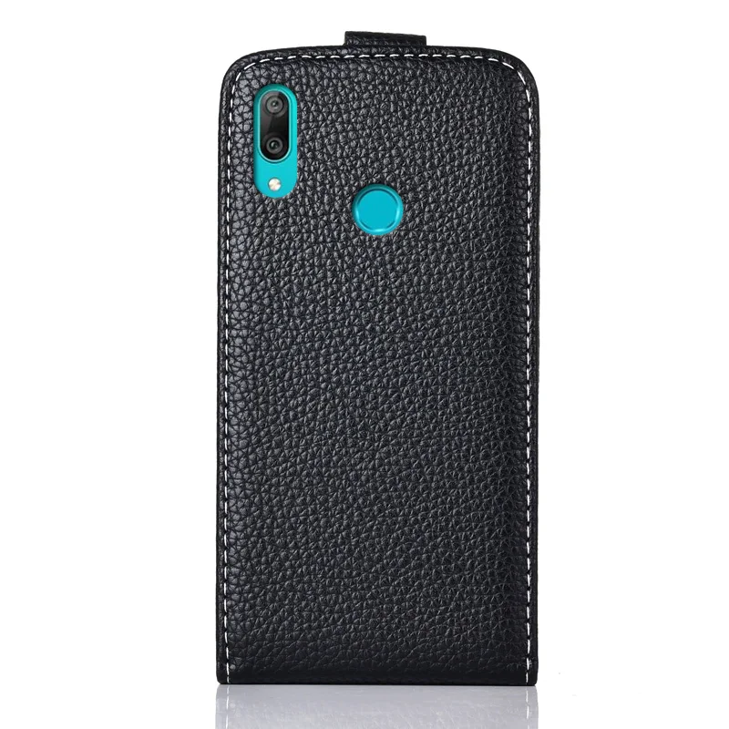 For Huawei Y7 Prime 2019 Cases TPU Flip Back Phone Pu Leather Cover for Cartoon Vertical Case | Мобильные телефоны и