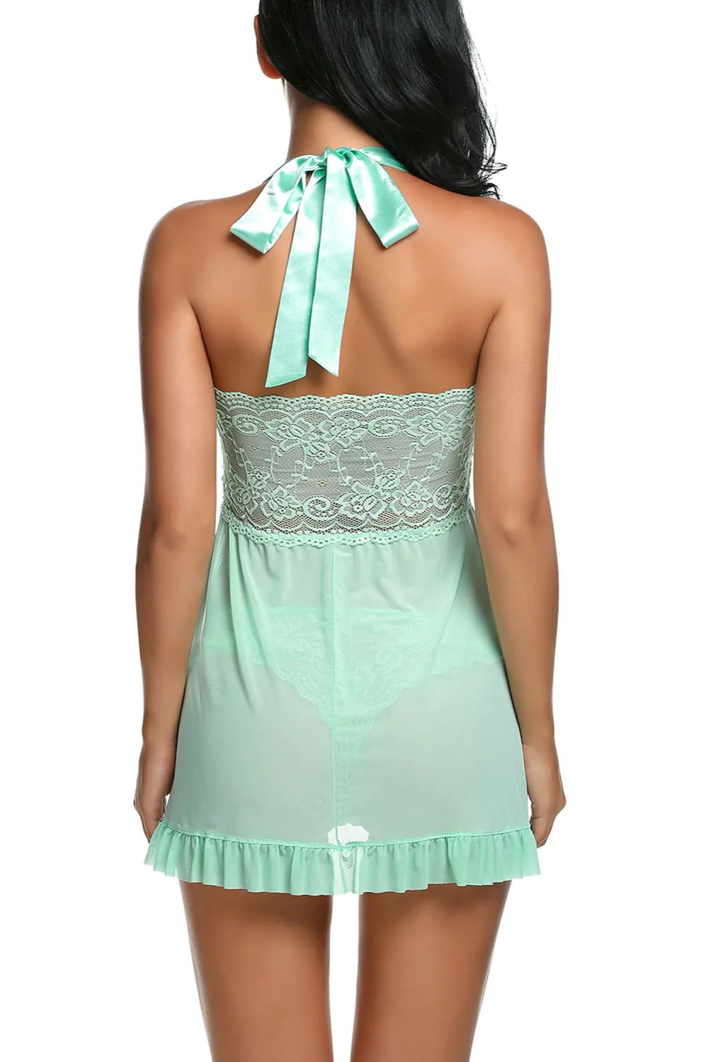 Халат на день святого валентина сексуальные костюмы с лямкой шее ночная сорочка