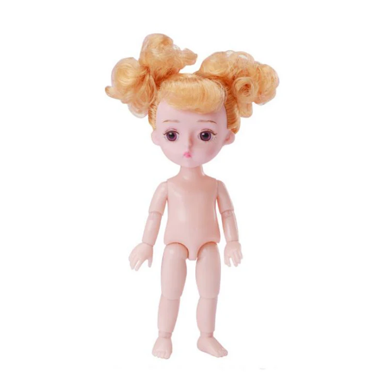 15 см BJD кукла золотые волосы девушки одеваются куклы 13 игрушка на шарнирах с 3D