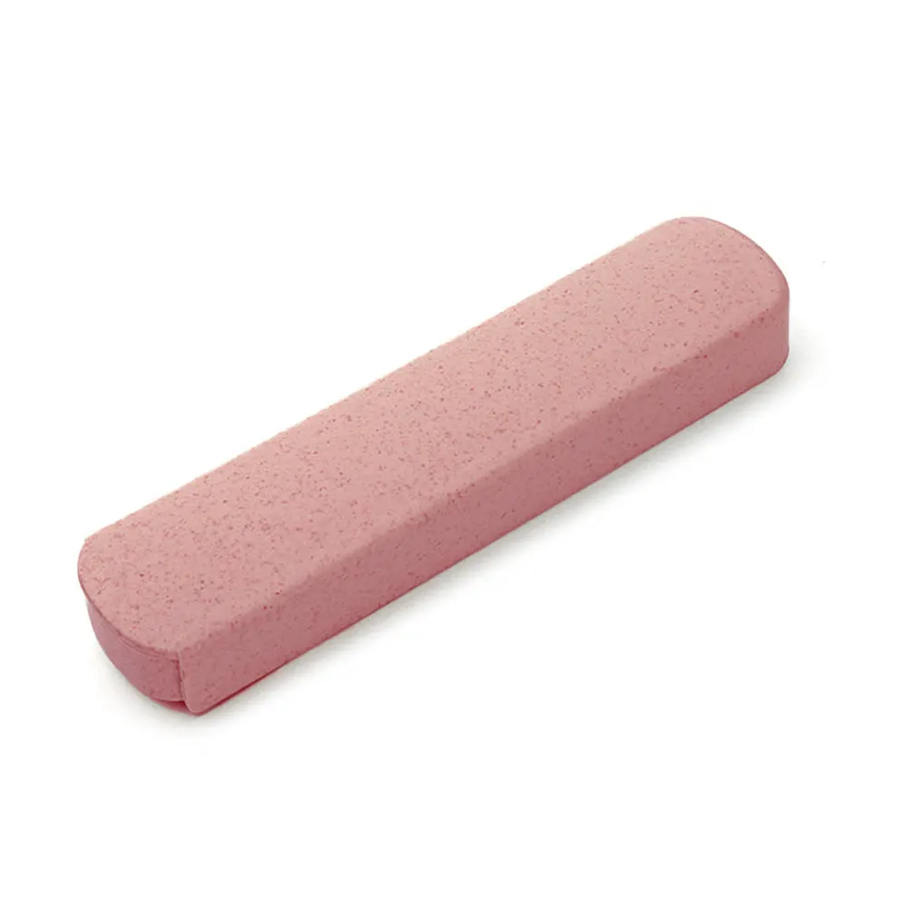 Pink pull box DOZZLOR 1 шт. Многофункциональный походный набор столовых приборов из нержавеющей стали Портативный Футляр Чехол для пикника для использования на открытом воздухе Милая коробка для канцелярских принадлежностей - Цвет: Pink pull box