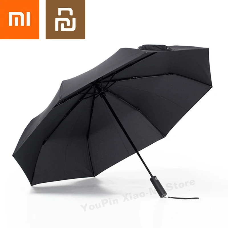 Xiaomi Mijia автоматический Солнечный дождливый Bumbershoot алюминиевый ветрозащитный