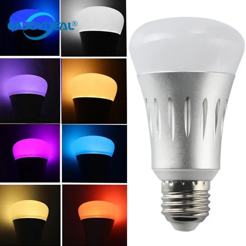 1 шт. умная Светодиодная лампа с регулировкой яркости 7 Вт E27|rgb led lamp|lamp forled lamp |