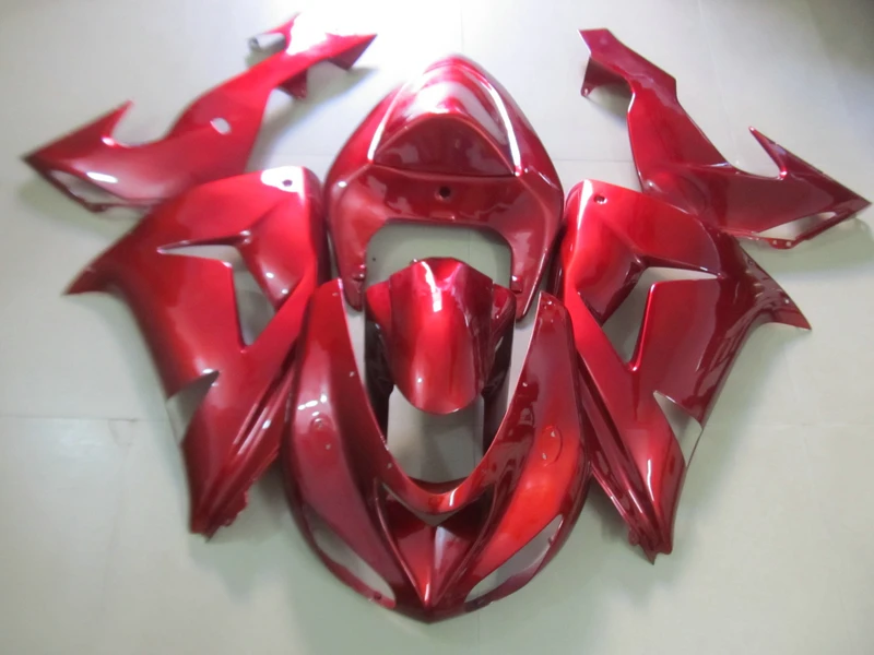 Лидер продаж комплект обтекателей для Kawasaki Ninja ZX10R 06 07 красных 2006 2007 KP08|Полные