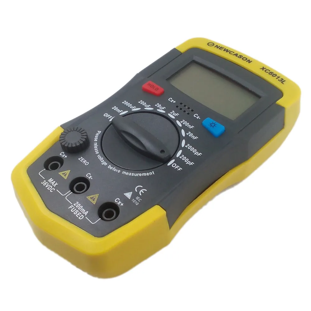Цифровой измеритель емкости XC6013L тестер конденсатора mF uF емкости|capacitor tester|capacitance