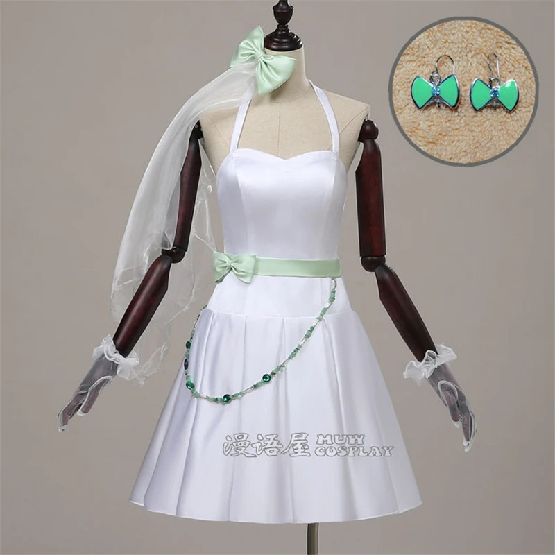 Платье подружки невесты Love Live Minami Kotori, нарядный костюм, милое платье для девочек и женщин, форменные костюмы, белое платье