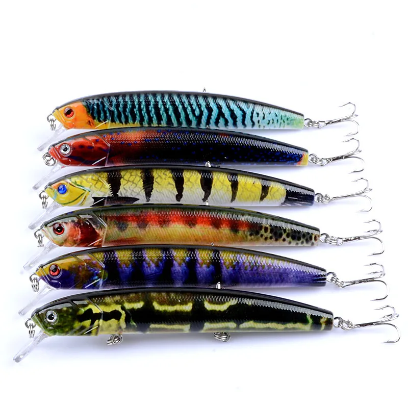 Рыболовная Приманка Minnow 6 цветов жесткая приманка 12 5 см/15 9 г цветные окрашенные