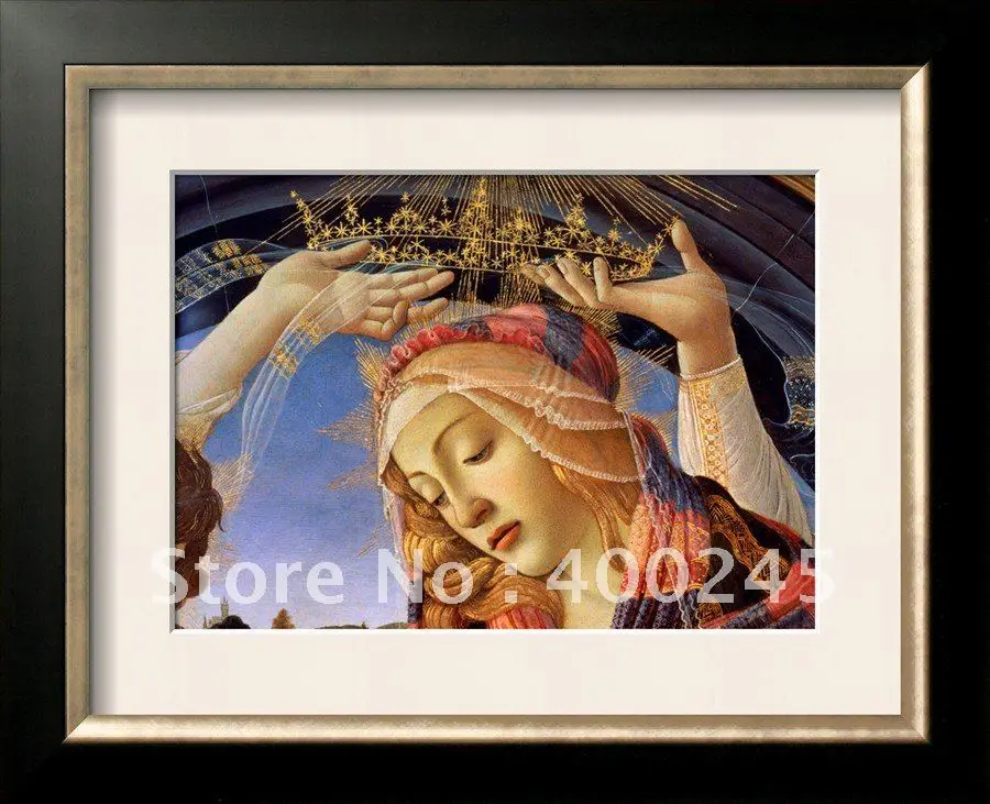 Портаит картина маслом Мадонна из великолепных деталей лица и короны