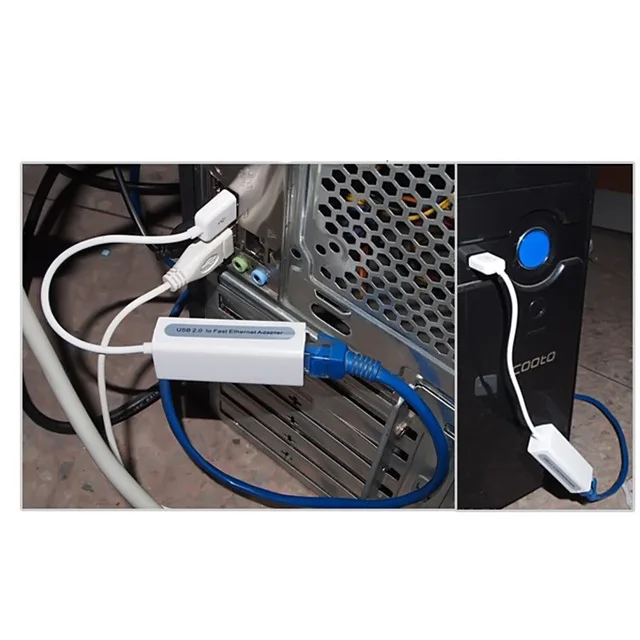100Mbps USB 2.0 to RJ45 LAN Ethernet Network Adapter Card PC For Macbook Air Win7 8 | Компьютеры и офис