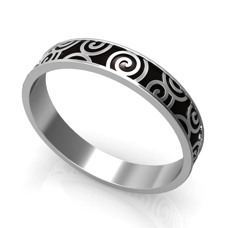 Black Inner Ring Floya комбинированное кольцо, медные внутренние кольца, Femme Argent, 4 мм, ширина, сменные,, пара, ремешок, вставка, база, аксессуары - Цвет основного камня: Black Inner Ring