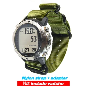 For Suunto D6 D6I Dive Computer Watch Nylon Strap Watchbands+ABS Adapters+Screwbars