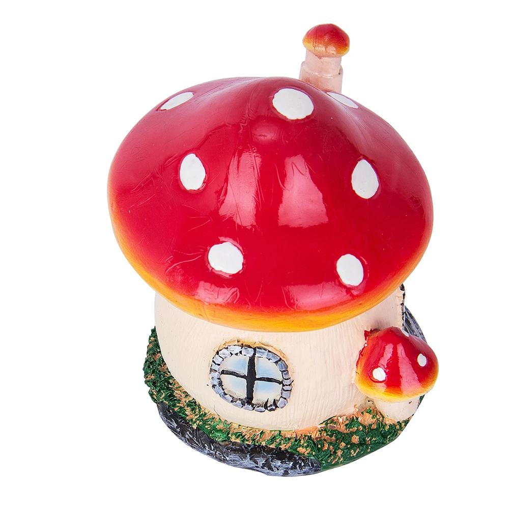 

Mushroom House Resin Crafts Mini Fairy home Garden Decor DIY Ornament Landscape Miniatures Resin Accessories Micro Garden