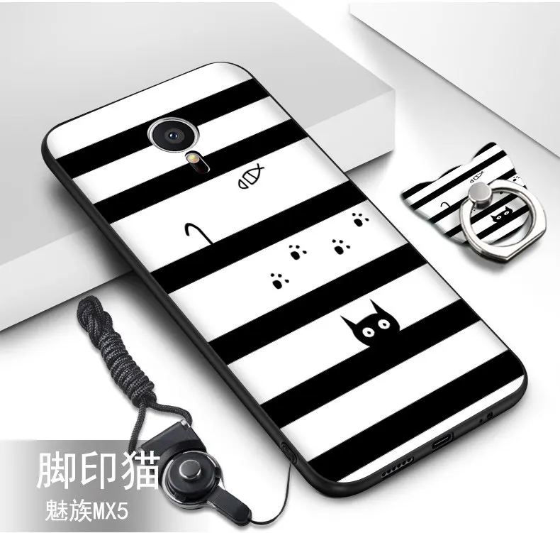 meizu pro 6 case.22 colors Top sales tpu silicone cover+Lanyard with cute pattern Ring back cover case for |