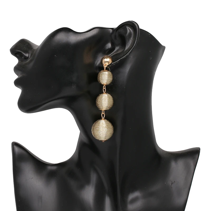 JURAN,, модные ювелирные сережки с кисточками Boho, женские,, новые, Pom, этнические, ручной работы, серьги-капли, массивные, Brincos