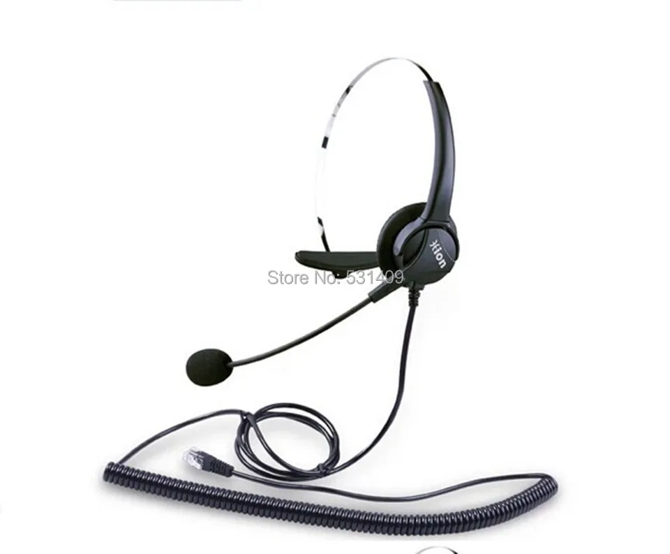 HD voice Hion For600 RJ9 Кристалл профессиональный одно ухо вызова центр гарнитура наушник для телефона, VoIP телефон наушники обучение