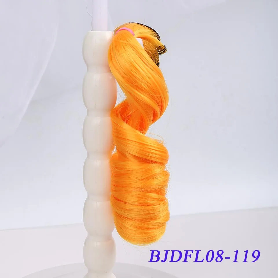 Cataleya вьющиеся черный коричневый серебряный Многоцветный 15*100 см 30*100 см Парики SD BJD волосы для кукол DIY