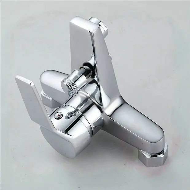 factory tap Bathroom exposed shower faucet wall mounted 2-water outlet mixer aparelhos para banheiro | Обустройство дома