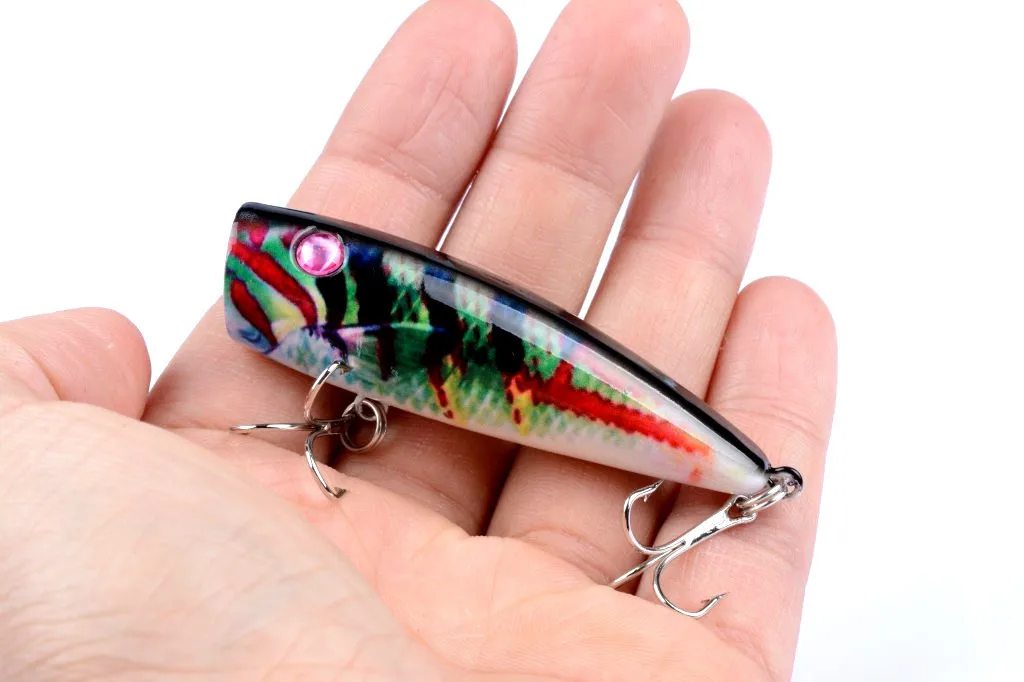 

1Pcs Lifelike Popper Sea Swim Fishing Baits Lure 6.8cm/8.7g Floating Crankbait Artificial Isca For Wobblers Fishing Tackle