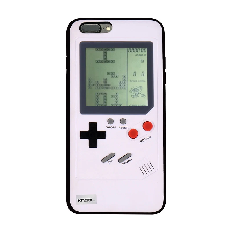 Чехол для телефона Ninetendo Retro Game Boy Tetris iPhone 6 6s 7 8 Plus X противоударный мобильный