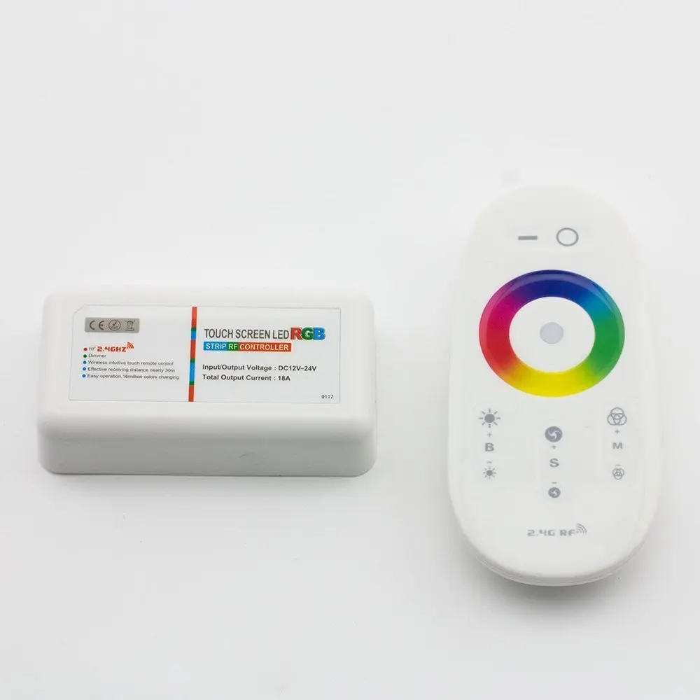 2 4G беспроводной Радиочастотный RGB светодиодный пульт управления сенсорное