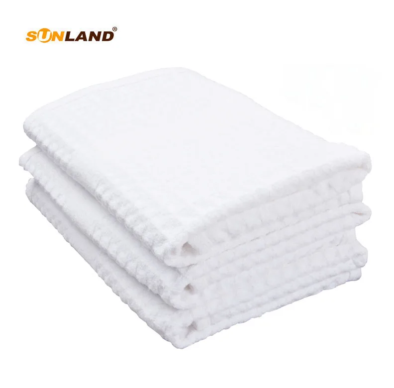 Sinland 400 GSM кухонные полотенца из микрофибры с вафельным плетением, сушильная ткань, 3 упаковки, 16 дюймов X 26 дюймов, 41x66 см, белый цвет - Цвет: white