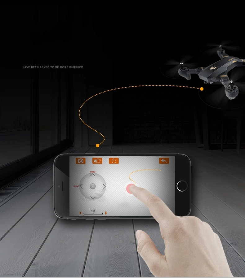 VISUO XS809HW(XS809H-W-HD-G) складной Wifi FPV Дрон с 2-мегапиксельной камерой удержание высоты g-сенсор режим RC Квадрокоптер RTF 2,4 ГГц