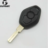 3 buttons blank car key shell for bmw 3 5 7 series key case uncut blade 4 track