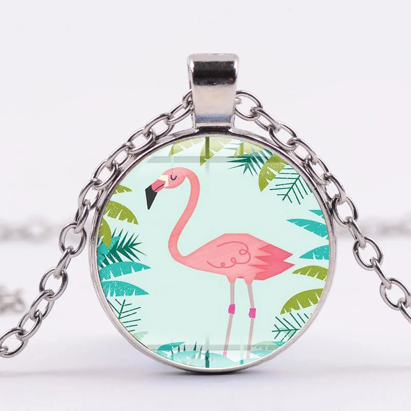 SIAN Hot Tropical Rainforest Flamingo Necklace Birthday Hawaiian Theme Party Jewelry Creative Cute Long for Women Girls | Украшения и
