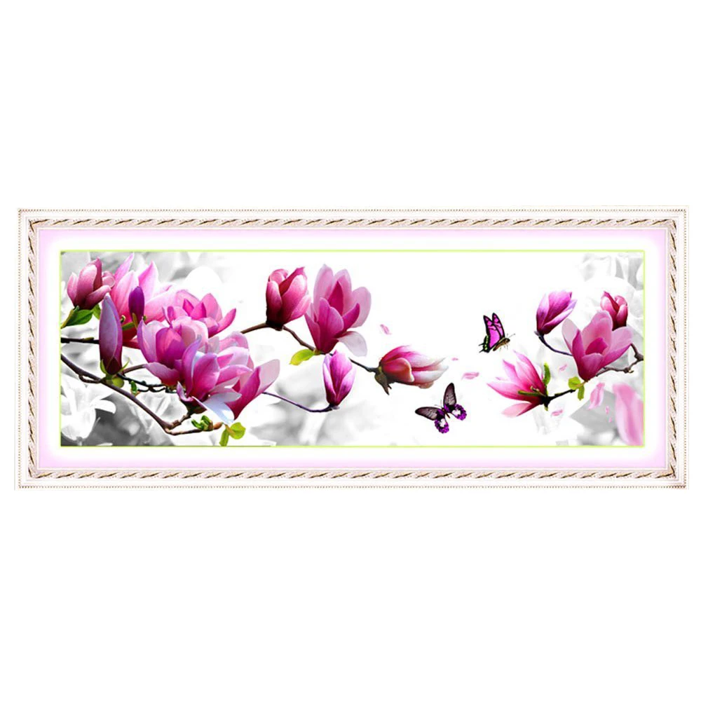 

Cross Stitch DIY Handmade Needlework Set Embroidery Kit Precise Printed Cross-Stitching Set Home Decoration - Magnolia drop ship
