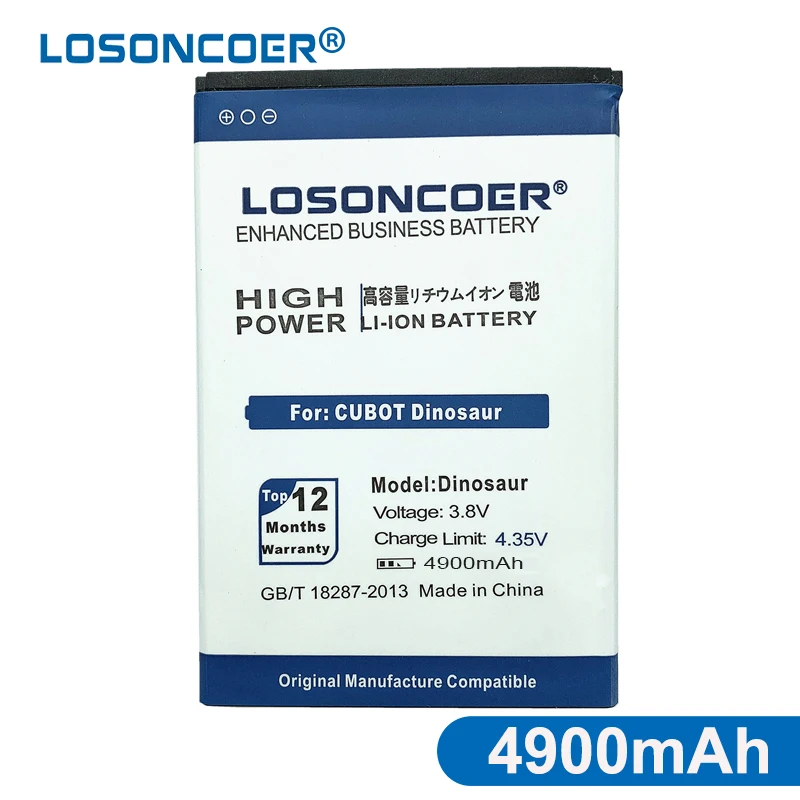 LOSONCOER 4900 мАч аккумулятор динозавра для CUBOT DINOSAUR высококачественные сменные
