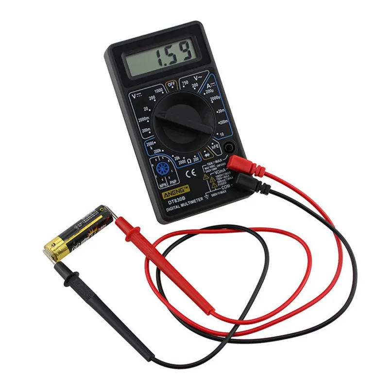 Цифровой мультиметр DT830B с ЖК дисплеем вольтметр Омметр амперметр ручной тестер