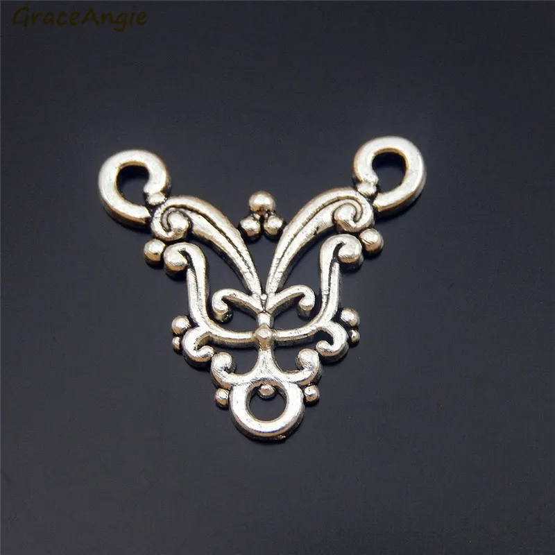 GraceAngie 15 шт. старинный 3 цвета микс распродажа соединители с тремя отверстиями