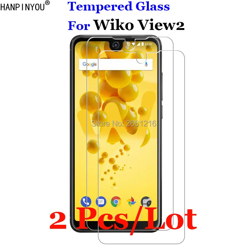 2 шт./лот для Wiko View2 закаленное стекло 9H 2.5D Премиум Защитная пленка экрана View 6