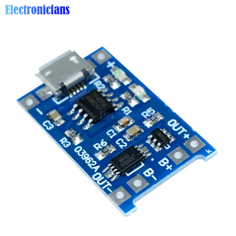 2 шт. Micro USB 5 в 1A 18650 TC4056A Замена TP4056 модуль зарядного устройства литиевой батареи