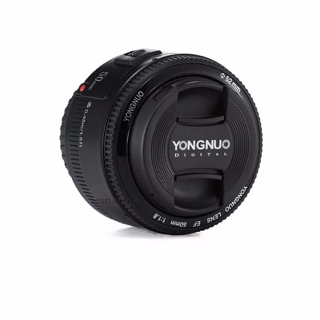 Беспроводной триггер вспышки YONGNUO 50 мм f1.8 Камера бленда для объектива с фиксированным фокусным расстоянием большой апертурой Автофокус для Canon 5DII 5diii 5D 500D 400D 650D 600D 450D 60D 7D