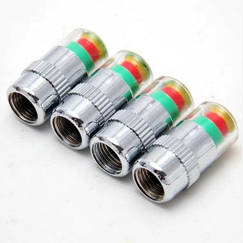 2.4 Bar 30 PSI Auto Car Tire Pressure Monitor Valve Stem Caps Sensor Indicator Alert Diagnostic Tools Kits 4PCS | Автомобили и