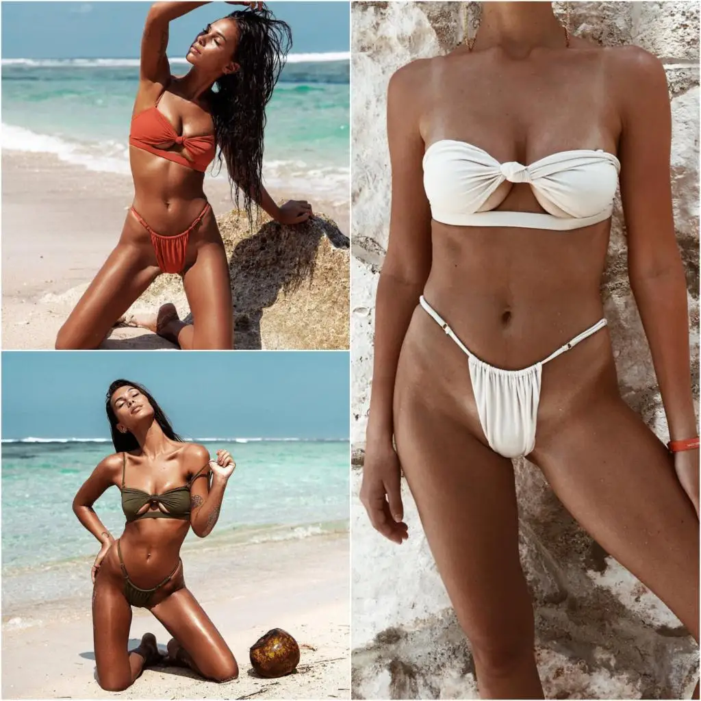 Бикини 2019 Mujer Biquini ванный комплект для женщин пляжное купальное бикини купальник