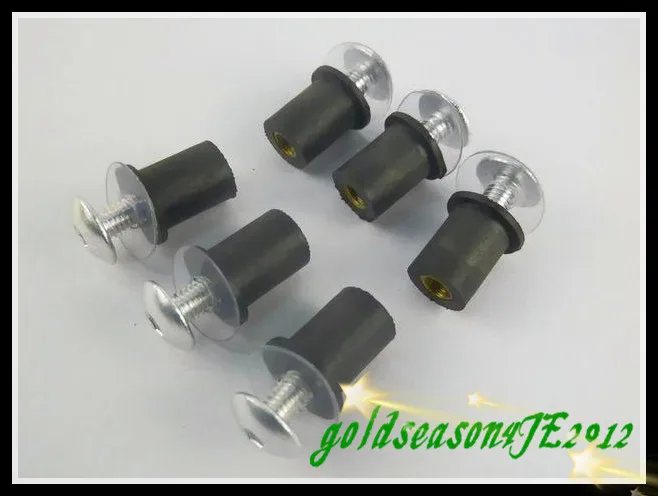 Бесплатная доставка серебряное ветровое стекло лобовое устьевые болты для Yamaha