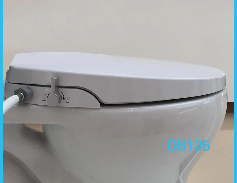Не электрический туалет биде сиденье Washlet двойной сопла распылителя доставки-американских удлиненные стиль / круглый стиль стандартный туалет чехол для унитаза душ биде шланг для гигиенический душ биде портативное