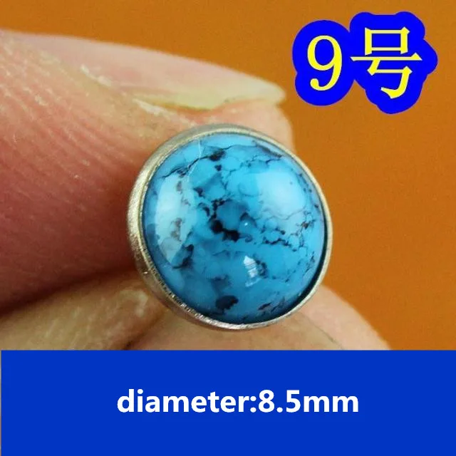9 50 шт. 8,5 мм полукруглые цветные бирюзовые заклепки DIY металлические заклепки панк для обуви сумки джинсы одежда ремесла поставки ремень винт - Цвет: 9