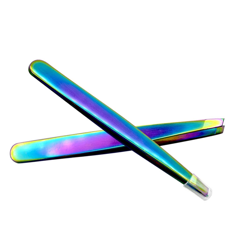 От NANDA 1 шт красочные дамские пинцеты для удаления волос бровей из нержавеющей