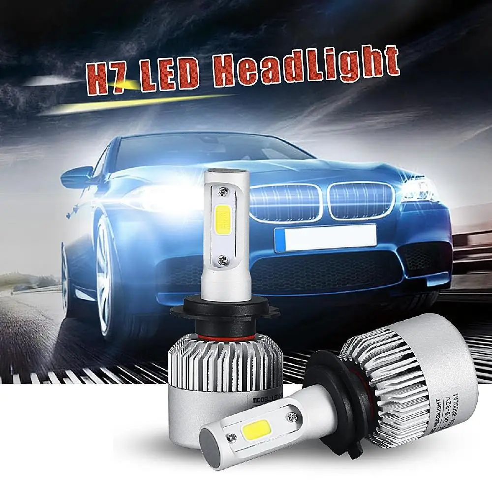 Светодиодный налобный фонарь Oslamp S2 серии h7 светодиодный COB чипы Автомобильные